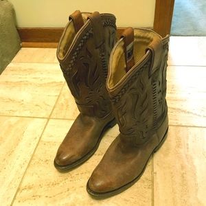 Frye Wyatt Overlay Cowboy Boots